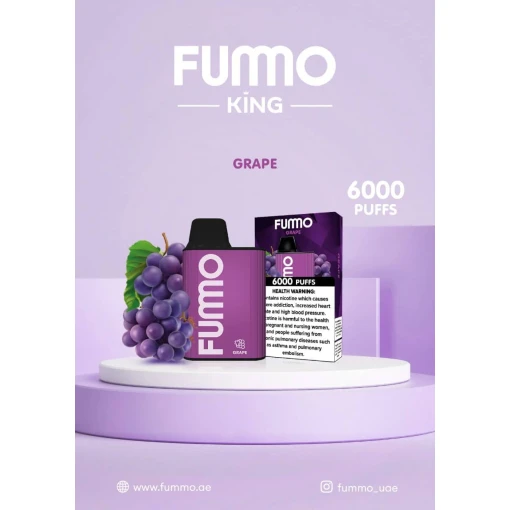 Fummo 6000 puff - grape - ( rechargeable )