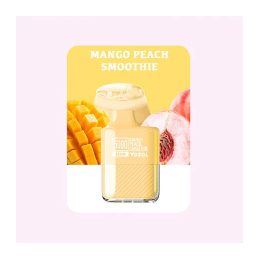 Vozol disposable 5000 puff - mango peach - ( rechargeable )