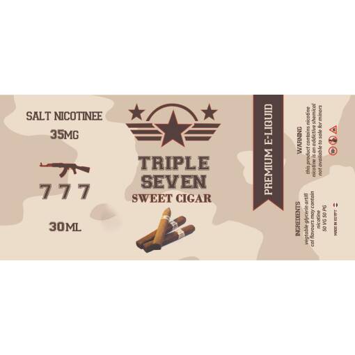 Triple seven - sweet cigar - salt - 30ml