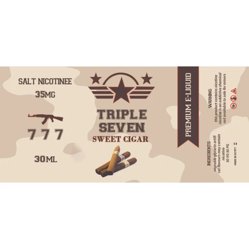 Triple seven - sweet cigar - salt - 30ml