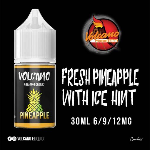 Premium VOLCANO - PINEAPPLE - MTL - 30ML - منتج تبخير عالي الجودة متوفر في مصر