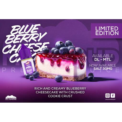 My cloud - blueberry cheese cake - mtl - 60ml