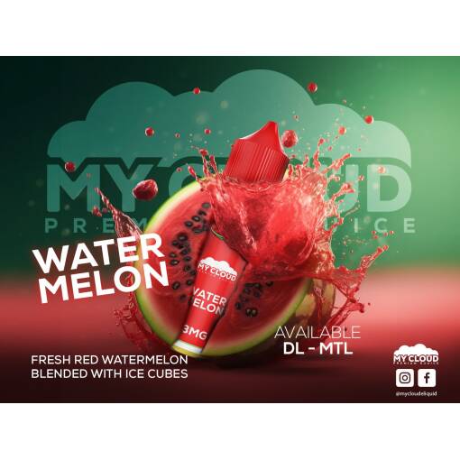 بريميوم ماي كلاود - بطيخ - MTL - 30 مل - منتج تبخير عالي الجودة متوفر في مصر