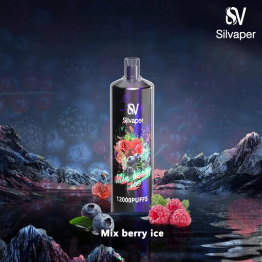 Silvaper dl disposable 12000  - mix berry ice - ( rechargeable ) 3 mg