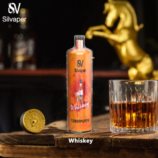 Silvaper dl disposable 12000  - whiskey - ( rechargeable ) 3 mg