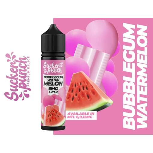 Sucker punch - bubblegum watermelon - mtl - 60ml