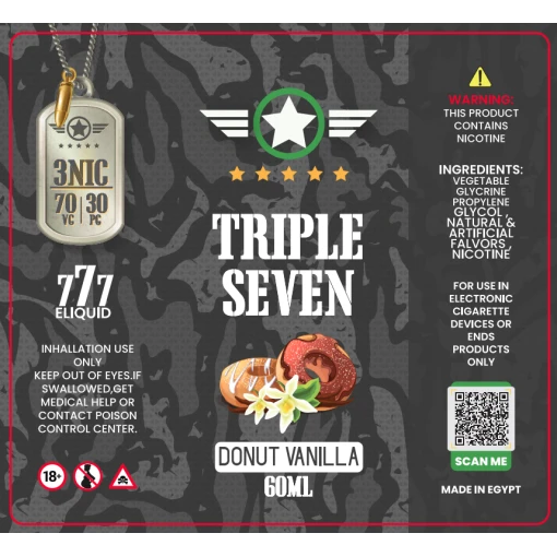 Triple seven - vanilla donuts  - dl - 60ml
