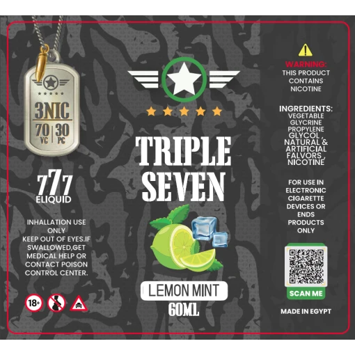 Triple seven - lemon mint - dl - 60ml