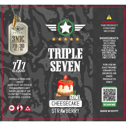 Triple seven - strawberry cheesecake - dl - 60ml