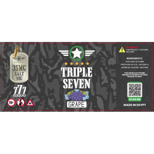 Triple seven - grape ice - salt - 30ml