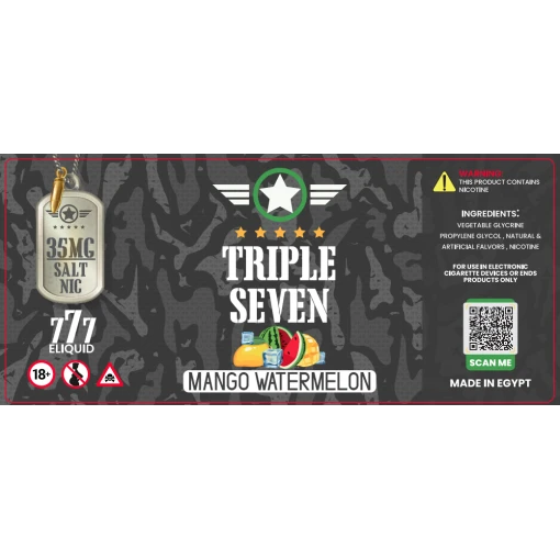 Triple seven - mango watermelon ice - salt - 30ml