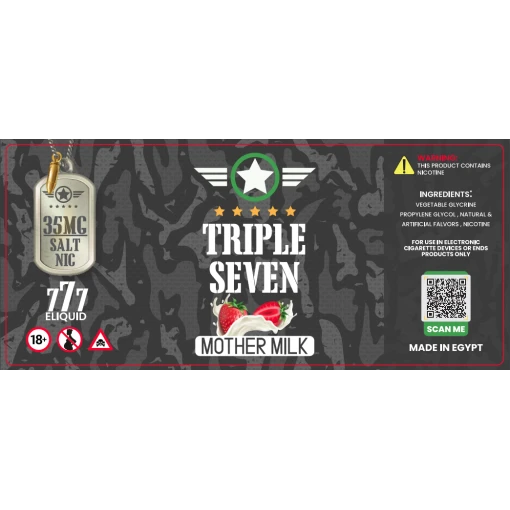 Triple seven - mother milk - salt - 30ml