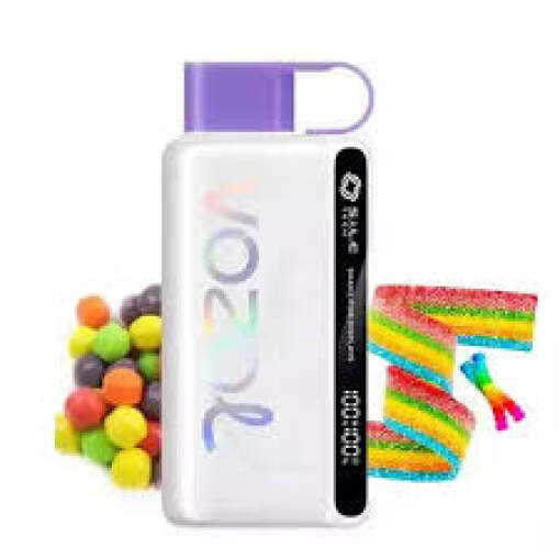 Vozol star 12000 puff disposable - rainbow candy - ( rechargeable )