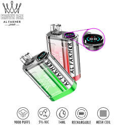 AL FAKHER Disposable Pods 9000 puff - Tow Apple - ( RECHARGEABLE )