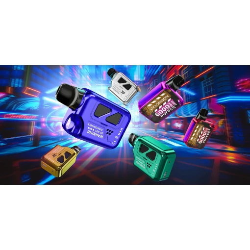 Vigor box disposable pods 8000 puff - bluelaz lemon - ( rechargeable )