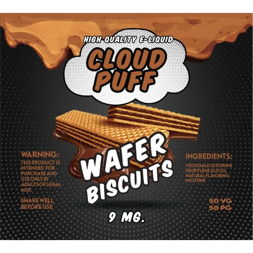 Cloud puff - waffer biscuits - mtl - 60ml