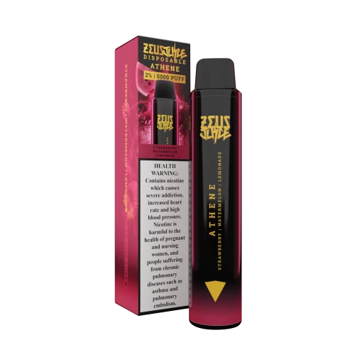 Zeus juice disposable - athene - strawberry watermelon lemonade - 5000 puff - 20 mg ( rechargable )