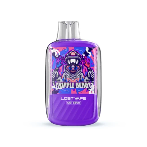 Lost vape disposable 5500 puff - triple berry - ( rechargeable )