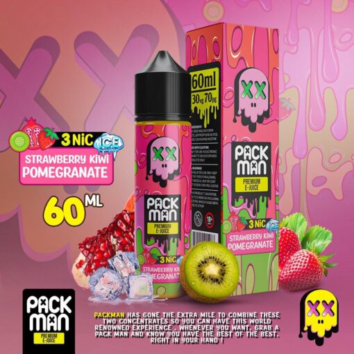 بريميوم باكمان - فراولة كيوي رمان - DL - 60 مل - منتج تبخير عالي الجودة متوفر في مصر