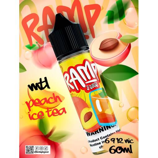 Premium Ramp - Ice tea Peach - Salt - 30 ML - High-quality vaping product available in Egypt