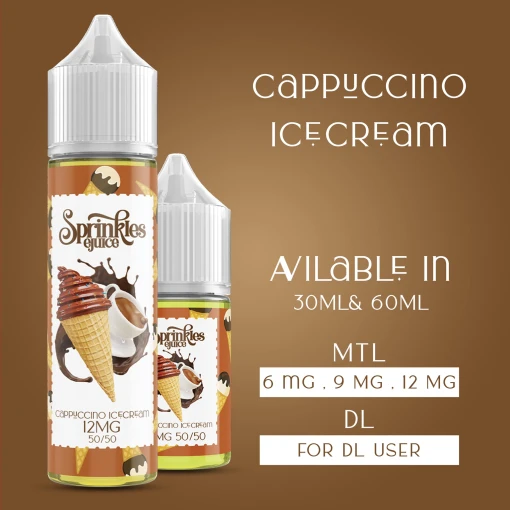 Sprinkles - cappuccino ice cream - dl - 60ml