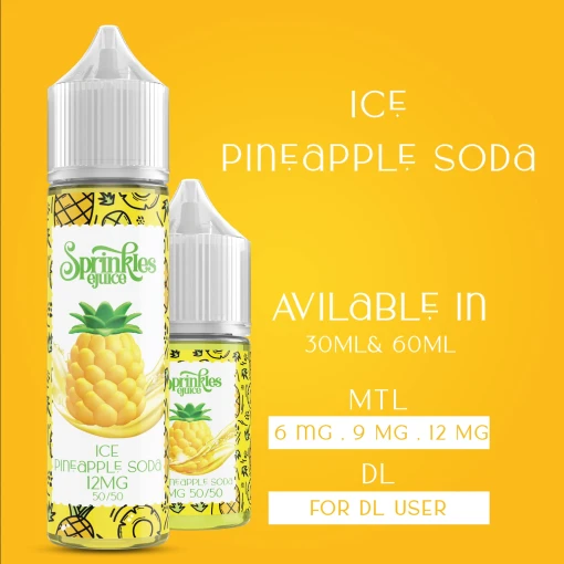 Sprinkles - ice pineapple soda - dl - 60ml