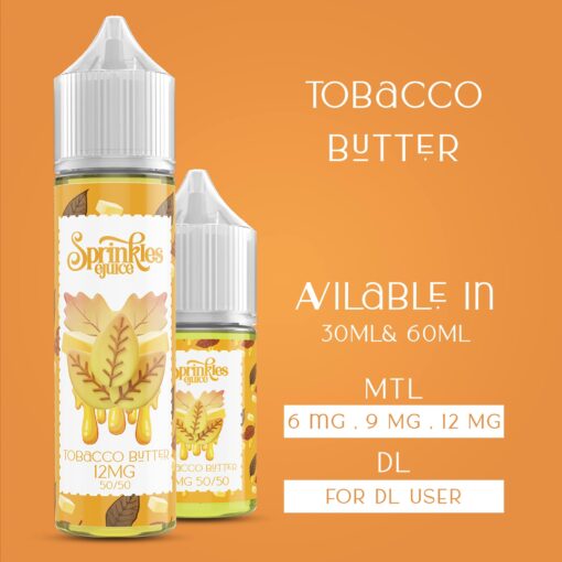 Sprinkles - Tobacco Butter - DL - 60ML 1 Premium Sprinkles - Tobacco Butter - DL - 60ML - High-quality vaping product available in Egypt