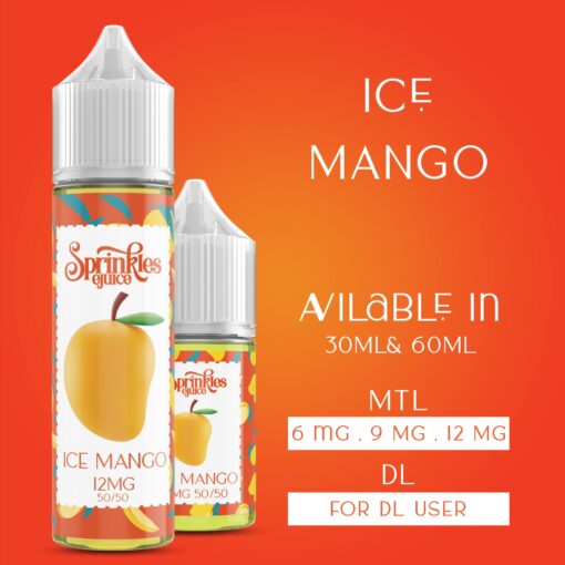 Premium Sprinkles - Ice Mango - Salt - 30ML - High-quality vaping product available in Egypt