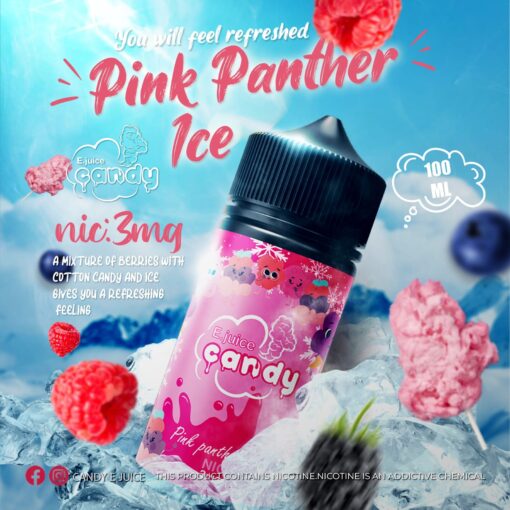 CANDY - Pink Panther Ice - DL - 100ML 1 Premium CANDY - Pink Panther Ice - DL - 100ML - High-quality vaping product available in Egypt