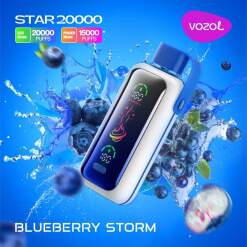 Vozol Disposable Star 20000 puff - Blueberry Storm - ( RECHARGEABLE )