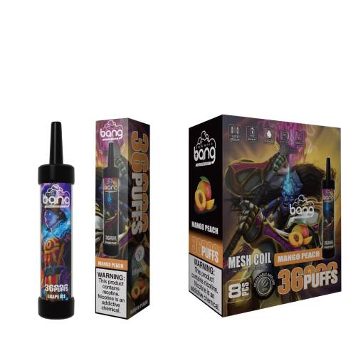 Convenient BANG Disposable 36000 puff - MANGO PEACH - ( RECHARGEABLE ) - Ready-to-use disposable vape device in Egypt