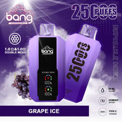 BANG Disposable 25000 puff - GRAPE ICE - ( RECHARGEABLE )