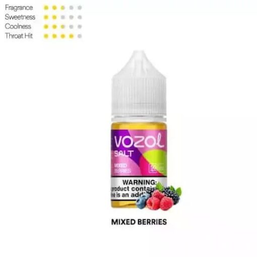 Premium Vozol – Mixed Berries - SALT - 30ML - High-quality vaping product available in Egypt