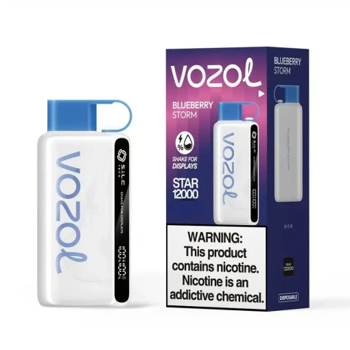 Vozol star 12000 puff disposable - blueberry storm - ( rechargeable )