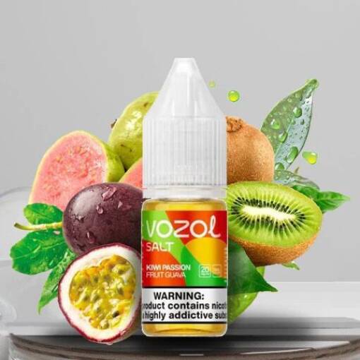 Premium Vozol – كيوي باشن فروت جوافة – ملح – 30 مل – منتج تبخير عالي الجودة متوفر في مصر