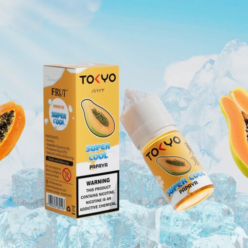 بريميوم TOKYO - سوبر كول - بابايا - ملح - 30 مل - منتج تبخير عالي الجودة متوفر في مصر