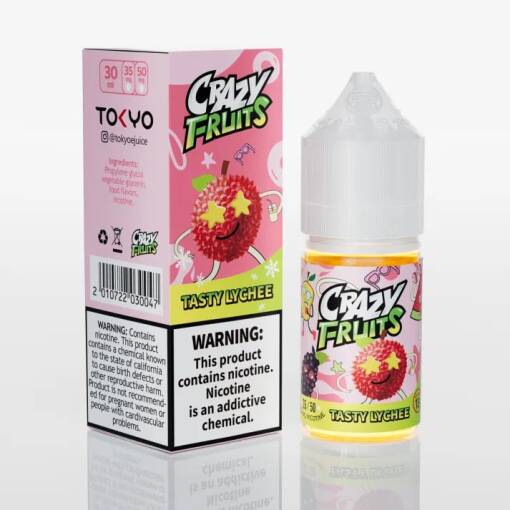 Premium TOKYO - Crazy Fruits - TASTY LYCHEE - SALT - 30ML - High-quality vaping product available in Egypt