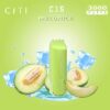 Convenient Citi Disposable 3000 puff C15 - MELON ICE  - ( RECHARGEABLE ) 20 MG - Ready-to-use disposable vape device in Egypt