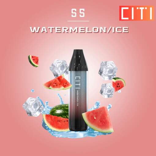 Convenient Citi Disposable 5000 puff S5 - WATERMENON ICE  - ( RECHARGEABLE ) 20 MG - Ready-to-use disposable vape device in Egypt