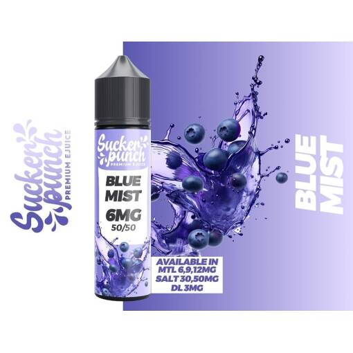 Premium Sucker Punch - Blue mist - MTL - 60ML - منتج تبخير عالي الجودة متوفر في مصر