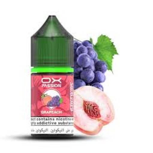 Premium OXPASSION - GRAPEACH - SALT - 30ML - High-quality vaping product available in Egypt
