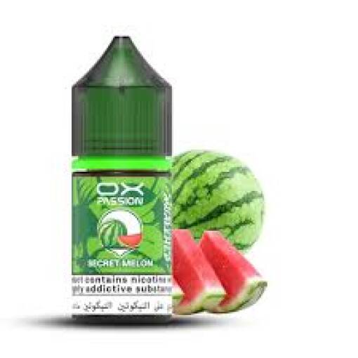 OXPASSION - SECRET بطيخ - ملح - 30 مل 1 Premium OXPASSION - SECRET MELON - SALT - 30ML - High-quality vaping product available in Egypt