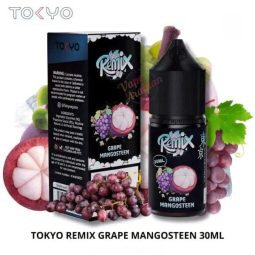 Premium TOKYO REMIX - GRAPE MANGOSTEEN - SALT - 30ML - منتج تبخير عالي الجودة متوفر في مصر