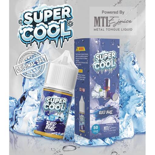 بريميوم سوبر كول - ريد بول - سولت - 30 مل - منتج تبخير عالي الجودة متوفر في مصر