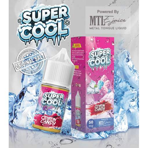Super cool -  cotton candy - salt - 30ml