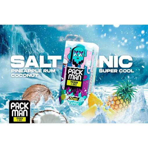 Packman - super cool - pineapple coconut rum - salt - 30ml