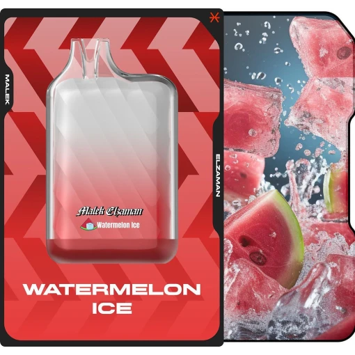 Malek el zaman disposable 10000 puffs - watermelon ice - ( rechargeable )