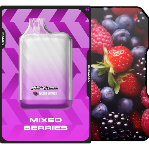 Malek el zaman disposable 10000 puffs - mixed berries - ( rechargeable )