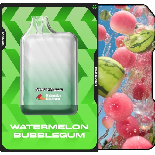 Malek el zaman disposable 10000 puffs - watermelon bubblegum - ( rechargeable )