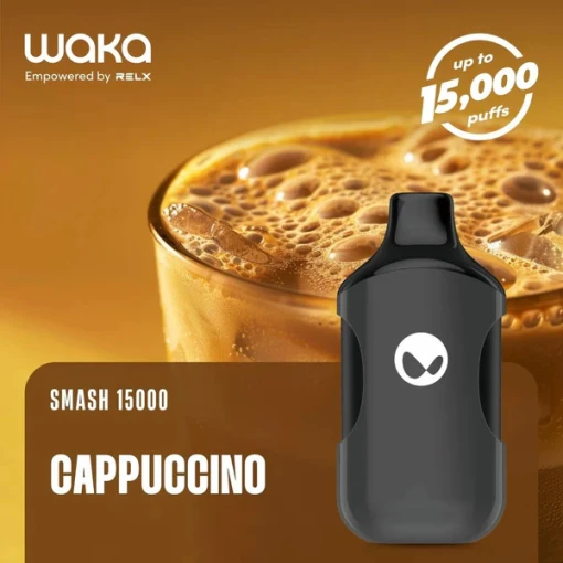 Waka smash disposable 15000 puff - cappuccino - ( rechargeable )